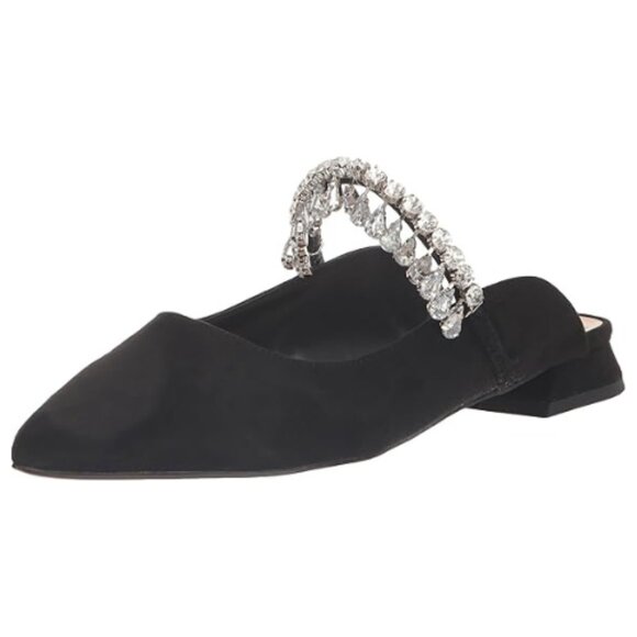 EVANS Women's Strappy Point Mule, 7 Wide, Black - Picture 1 of 6